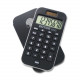 Victor 900 Handheld Calculator - Protective Hard Shell Cover, Big Display, Independent Memory, Dual Power - 0.55" - 8 Digits - LCD - Battery/Solar Powered - 0.3" x 2.5" x 4.3" - Black - Rubber - 1 Each 900