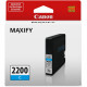 Canon PGI-2200 Original Ink Cartridge - Inkjet - Standard Yield - 700 Pages - Cyan - 1 / Pack - TAA Compliance 9304B001