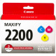 Canon PGI-2200 CMY Ink Cartridge - Yellow, Cyan, Magenta - Inkjet - 3 Pack - TAA Compliance 9304B005
