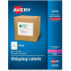 Avery &reg; Shipping Address Labels, Laser & Inkjet Printers, 250 Labels, Full Sheet Labels, Permanent Adhesive (95920) - Permanent Adhesive - 8 1/2" Width x 11" Length - Rectangle - Laser, Inkjet - White - Paper - 1 / Sheet - 250 / Box 