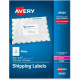 Avery &reg; Shipping Labels, Sure Feed(TM) Technology, Permanent Adhesive, 3-1/2" x 5", 1,000 Labels (95935) - Permanent Adhesive - 3 1/2" Width x 5" Length - Rectangle - Laser, Inkjet - White - Paper - 4 / Sheet - 1000 / Box - FSC