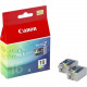 Canon BCI-16 Original Ink Cartridge - Cyan, Magenta, Yellow - Inkjet - 75 Pages - 2 Pack BCI-16
