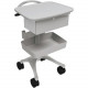 Ergotron Anthro Zido Phlebotomy Cart Package - 1 Drawer - 118 lb Capacity - 4 Casters - 4" Caster Size - Medium Density Fiberboard (MDF), Cast Metal - 40" Height - Steel Frame - Cool Gray - TAA Compliance BZD04CG/CG4