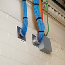 Panduit ID Label - 1/2" Height x 1" Width x 1/2" Length - Thermal Transfer - Black - 500 - TAA Compliance C100X050A0T