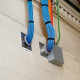 Panduit ID Label - 1" Height x 4" Width - Thermal Transfer - Red - 500 - TAA Compliance C400X100AWT
