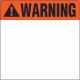 Panduit ID Label - 4" Height x 4" Width - Square - WARNING - Orange, Black, White - Polyester - 250 / Roll - 250 / Roll - TAA Compliance C400X400A51