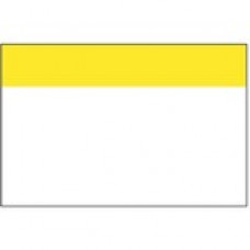 Panduit ID Label - 4" Height x 6" Width - Thermal Transfer - White, Yellow - Polyester - 100 / Roll - 1 - TAA Compliance C400X600AZ1