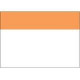 Panduit ID Label - 4" Height x 6" Width - Rectangle - Thermal Transfer - Orange, White - Polyester - 100 / Roll - 1 Roll - TAA Compliance C400X600YX1