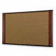 3m Cork Board, Mahogany Finish Frame (72" x 48") C7248MY