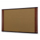 3m Cork Board, Mahogany Finish Frame (48" x 36") - TAA Compliance C4836MY