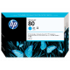 HP 80 (C4846A) Cyan Original Ink Cartridge (350 ml) - Design for the Environment (DfE), TAA Compliance C4846A