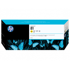 HP 81 (C4933A) Yellow Original Dye Ink Cartridge (680 ml) - Design for the Environment (DfE), TAA Compliance C4933A