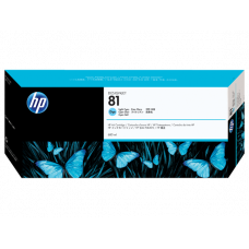 HP 81 (C4934A) Light Cyan Original Dye Ink Cartridge (680 ml) - Design for the Environment (DfE), TAA Compliance C4934A