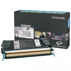 Lexmark Black Return Program Toner Cartridge (1,500 Yield) - Design for the Environment (DfE), TAA Compliance C5200KS