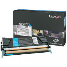 Lexmark Extra High Yield Cyan Toner Cartridge (7,000 Yield) (For Use in Model C534) C5342CX