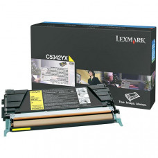 Lexmark Extra High Yield Yellow Return Program Toner Cartridge for US Government (7,000 Yield) (TAA Compliant Version of C5342YX) - TAA Compliance C5346YX
