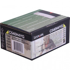 Lexmark High Yield Yellow Return Program Toner Cartridge for US Government (2,000 Yield) (TAA Compliant Version of C540H1YG) - TAA Compliance C540H4YG