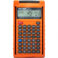 Victor C6000 Advanced Construction Calculator - LCD Display, Battery Powered - 0.31" - LCD - Battery Powered - 2 - LR44 - 6.5" x 3.5" x 0.8" - Orange C6000