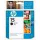 HP 15 Original Ink Cartridge - Single Pack - Inkjet - 500 Pages - Black - 1 Each - TAA Compliance C6615DN#140