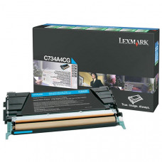 Lexmark Cyan Return Program Toner Cartridge for US Government (6,000 Yield) (TAA Compliant Version of C734A1CG) - TAA Compliance C734A4CG
