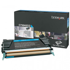 Lexmark High Yield Cyan Toner Cartridge (10,000 Yield) C736H2CG