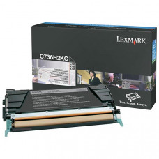 Lexmark High Yield Black Toner Cartridge (12,000 Yield) C736H2KG