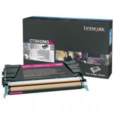 Lexmark High Yield Magenta Toner Cartridge (10,000 Yield) C736H2MG