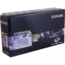 Lexmark High Yield Yellow Return Program Toner Cartridge for US Government (10,000 Yield) (TAA Compliant Version of C736H1YG) - TAA Compliance C736H4YG