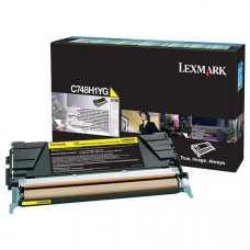 Lexmark High Yield Yellow Return Program Toner Cartridge (10,000 Yield) (For Use in Model C748) C748H1YG