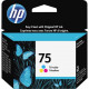 HP 75 Original Ink Cartridge - Single Pack - Inkjet - 210 Pages - Color - 1 Each - TAA Compliance CB337WN#140