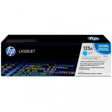 HP 125A (CB541A) Cyan Original LaserJet Toner Cartridge (1,400 Yield) - Design for the Environment (DfE), TAA Compliance CB541A