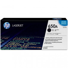 HP 650A (CE270A) Black Original LaserJet Toner Cartridge (13,500 Yield) - Design for the Environment (DfE), TAA Compliance CE270A