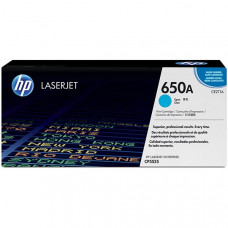 HP 650A (CE271A) Cyan Original LaserJet Toner Cartridge (15,000 Yield) - Design for the Environment (DfE), TAA Compliance CE271A