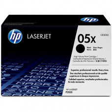 HP 05X (CE505X) Black Original LaserJet Toner Cartridge (6,500 Yield) - Design for the Environment (DfE), TAA Compliance CE505X