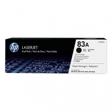 HP 83A (CF283AD) Black 2-pack Original LaserJet Toner Cartridges (2 x 1,500 Yield) - TAA Compliance CF283AD