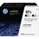 HP 87X (CF287XD) 2-Pack High Yield Black Original LaserJet Toner Cartridge (2 x 18,000 Yield) - TAA Compliance CF287XD