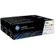 HP 128A (CF371AM) Cyan/Magenta/Yellow 3-pack Original LaserJet Toner Cartridges (3 x 1,300 Yield) - TAA Compliance CF371AM