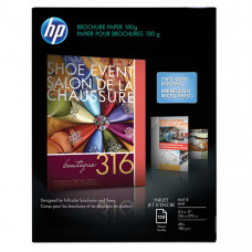 HP Inkjet Brochure Paper 180g, Matte 48#, 103 Bright (8.5" x 11") (Two Sided) (150 Sheets/Pkg) - Design for the Environment (DfE), TAA Compliance CH016A