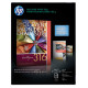 HP Inkjet Brochure Paper 180g, Matte 48#, 103 Bright (8.5" x 11") (Two Sided) (150 Sheets/Pkg) - Design for the Environment (DfE), TAA Compliance CH016A