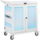 Tripp Lite CSC32USBWHG Hospital-Grade 32-Device UV Charging Cart, White - 2 Shelf - 4 Casters - Steel - 34.8" Width x 21.6" Depth x 36.1" Height - Steel Frame - White - For 32 Devices CSC32USBWHG