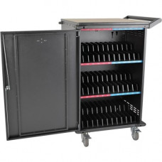 Tripp Lite 36-Port AC Charging Cart Storage Station Chromebook Laptop Tablet - Reversible Handle - Steel - 28" Width x 26" Depth x 42.3" Height - Black - For 36 Devices - TAA Compliance CSC36AC