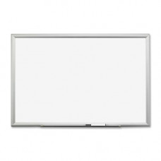 3m Porcelain Dry Erase Board, Magnetic (48" x 36" x 1") with 4 Dry Erase Markers DEP4836A