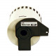 Brother 62mm (2 3/7") Black on Yellow Removable Continuous Length Paper Label Tape (30m/100 Ft.) (1/Pkg) DK-4605
