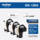 Brother DK Multipurpose Label - 21/32" Width x 2 1/10" Length - Rectangle - Thermal - Paper - 400 / Roll - 3 Roll DK12043PK