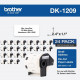 Brother DK Address Label - 2 2/5" Width x 1 1/10" Length - Rectangle - Thermal - White - Paper - 800 / Roll - 24 Roll - TAA Compliance DK120924PK