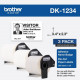 Brother DK Name Badge Label - 3 2/5" Width x 2 19/64" Length - Rectangle - Thermal - White - Paper - 260 / Roll - 3 Roll - TAA Compliance DK12343PK