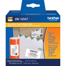 Brother Shipping Label - White - Paper - 180 / Roll - 180 / Roll - TAA Compliance DK1247