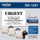 Brother DK Shipping Label - 6 2/5" Width x 4 1/16" Length - Rectangle - Thermal - White - Paper - 180 / Roll - 3 Roll DK12473PK