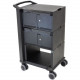 Ergotron Tablet Management Cart 32 - 4 Casters - 4" Caster Size - Steel, Aluminum, Acrylonitrile Butadiene Styrene (ABS) - 23" Width x 18.4" Depth x 39.3" Height - Black - For 32 Devices DM32-1004-2