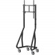 Tripp Lite Heavy-Duty Streamline Portrait Mobile Cart for 45" to 60" Flat-Panel Displays - 220 lb Capacity - 4 Casters - Aluminum, Steel - 26.5" Width x 21.8" Depth x 67.6" Height - Steel Frame - Black DMCSP4560HDS